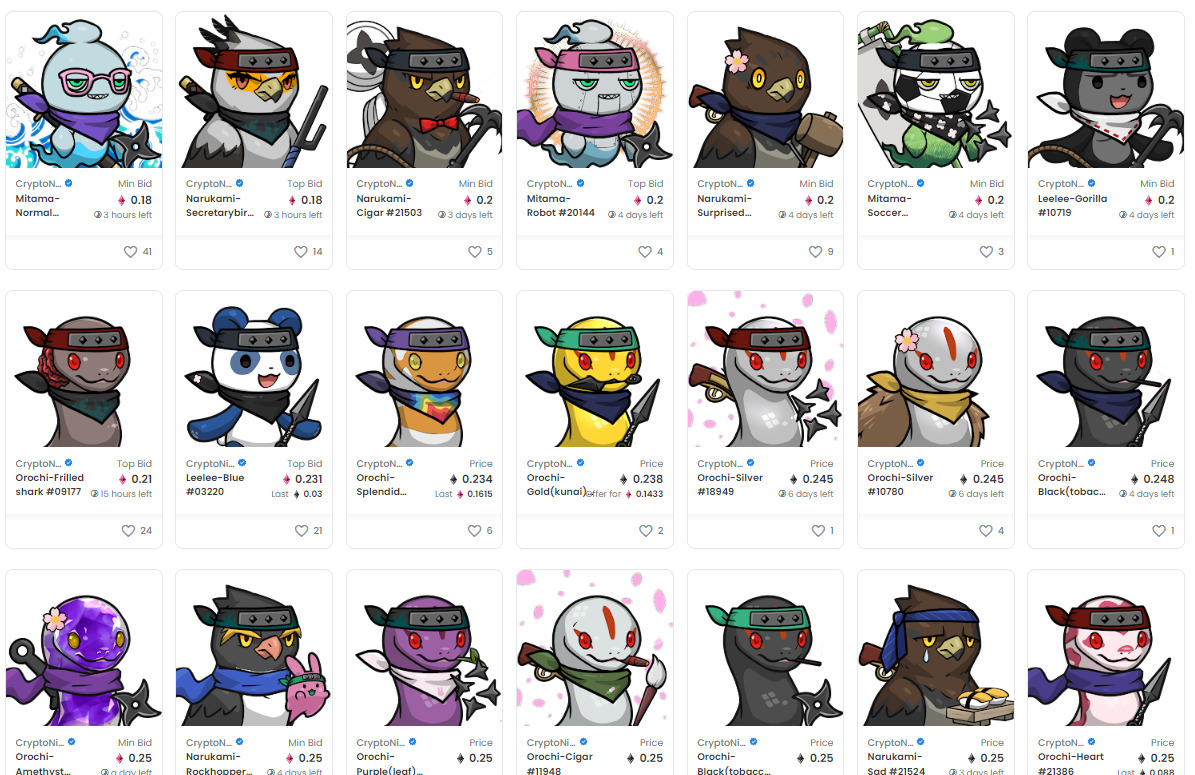 Crypto Ninja Partners(CNP)とは【発売後2時間で完売】